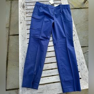 NWT J. Crew Women’s Cafe Capri Royal Blue Size 8